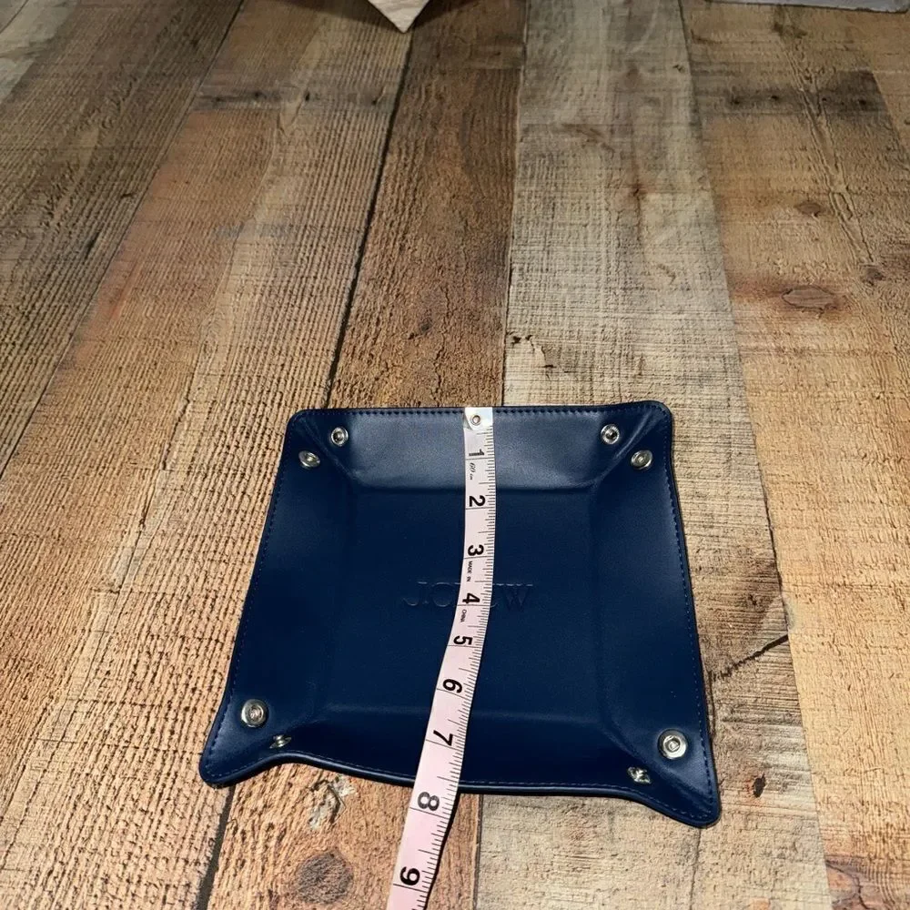 J. Crew‎ navy blue Wallet Leatherette Catchall tray